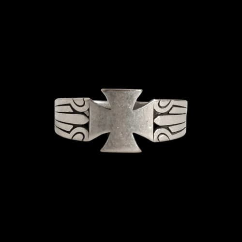 Vetements Biker Cross Tribal Ring 'Silver'
