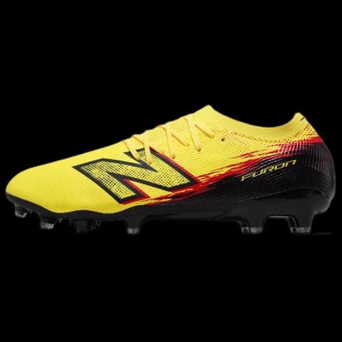 New Balance Furon V8 MG Multi Ground Fabric Cushioning Soccer Shoes Men's Yellow