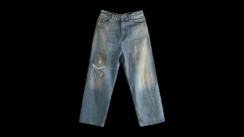 Vetements Distressed Pant Light Blue