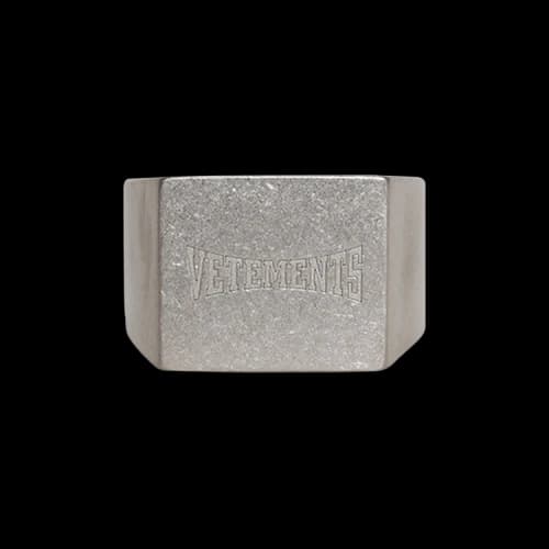 Vetements Boxing Logo Signet Ring 'Silver'