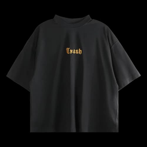 Vetements Trash Embroidered Regular T-Shirt 'Black'