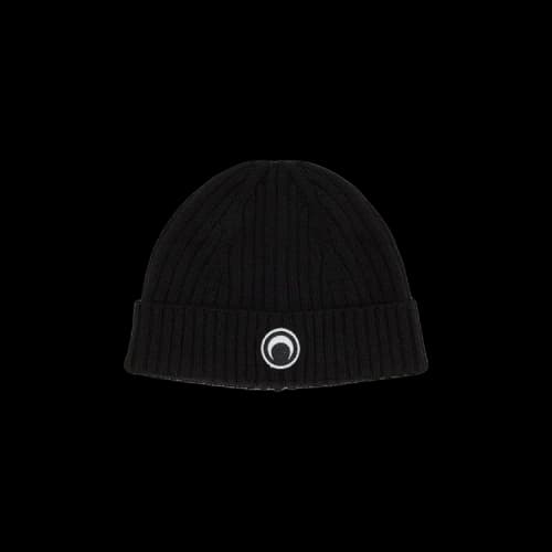 Marine Serre Mulesing Free Rib Beanie 'Black'