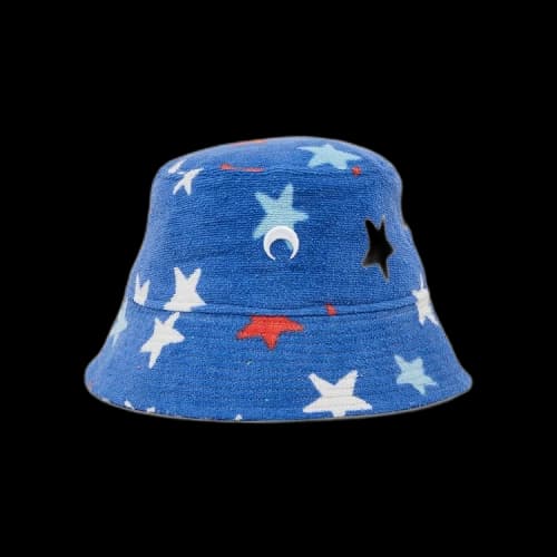 Marine Serre Regenerated Jersey Jacquard Towels Bucket Hat 'Multicolor'