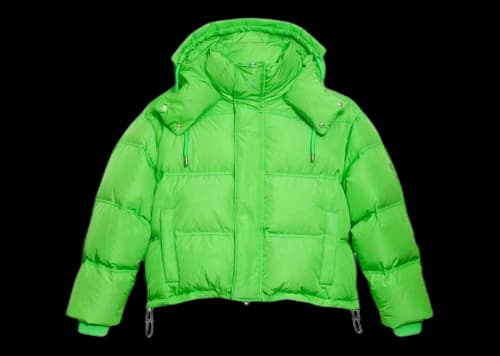 Ami Paris Ami de Coeur Patch Down Jacket Green