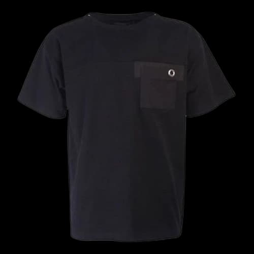 PRADA Pocket Round Neck Pullover Short Sleeve Black