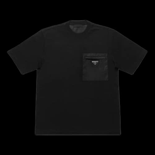 PRADA Classic Logo Triangle Short Sleeve Black