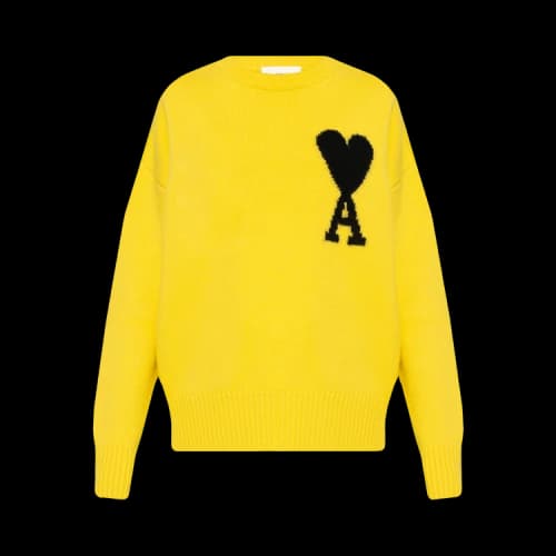 Ami Crewneck Sweater 'Yellow/Black'