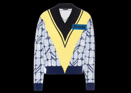 Prada Timecapsule February 2021 Cardigan Navy