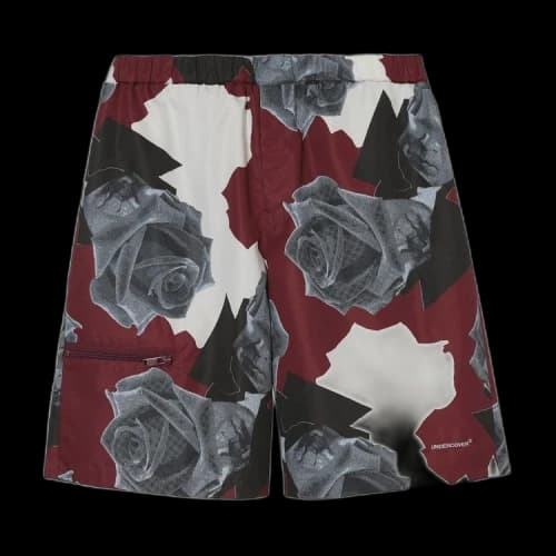 Undercover Graphic Tafetta Shorts 'Bordeaux'