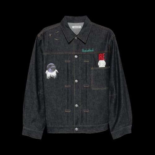 Undercover Oversized Embroidered Blouson 'Indigo'