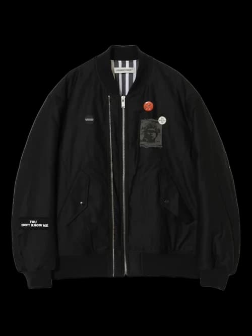 Undercover BloUSon Zippered Pockets Coat Black