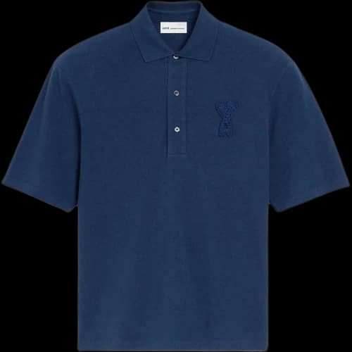 Amiparis Ami De Coeur crochet patch polo shirt