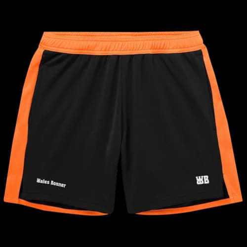 Wales Bonner Home Jersey Shorts 'Black/Orange'