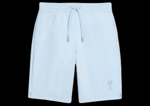 Ami Paris Logo Sweatshorts Light Blue