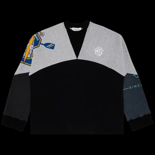 Marine Serre Upcycled Graphic Sweatshirt 'Magnet'
