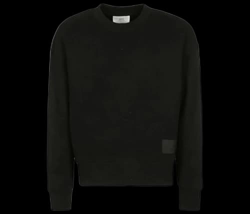 Ami Paris Ami De Coeur Satin Sweatshirt Black