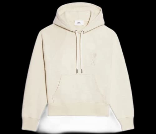 Ami Paris Ami De Coeur Tonal Heart Pullover Beige
