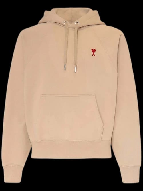 Ami Paris Ami De Coeur Hoodie Champagne
