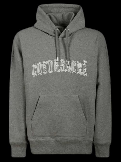 Ami Paris Coeur Sacre Hoodie Grey
