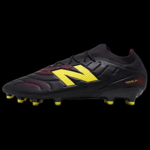 New Balance Tekela V5 MG Multi Ground Support Coverage Soccer Shoes Men's Black Yellow