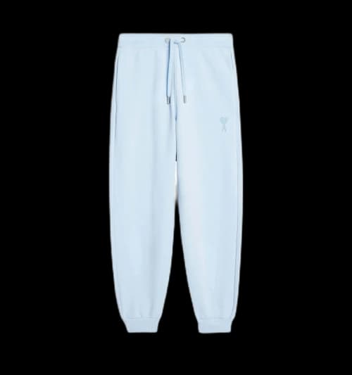 Ami Paris Logo Sweatpants Light Blue