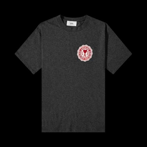 Ami Patch T-Shirt 'Anthracite'