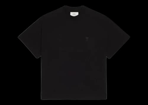 Ami Paris Ami de Coeur Organic Cotton T-Shirt Black
