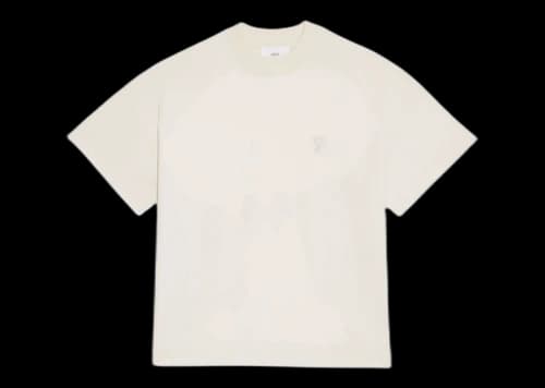 Ami Paris Ami de Coeur Organic Cotton T-Shirt Off White