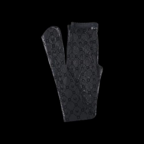 Marine Serre Recycled Moonogram Flocked Mesh Tights 'Black'