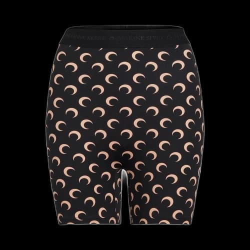 Marine Serre All Over Moon Yoga Short 'All Over Moon Tan On Black'