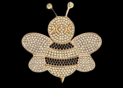 Dior x Kaws Bee Pin Yellow