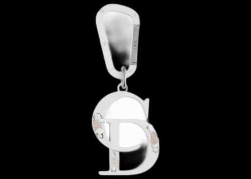 Dior x Daniel Arsham Matte-Finish Keychain White
