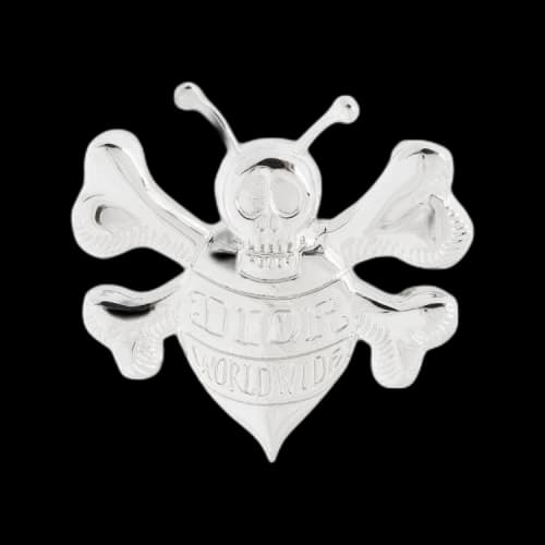 Dior x Shawn Stussy Bee Brooch 'Silver'