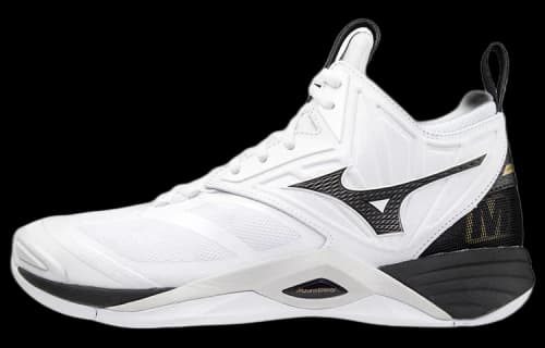Mizuno Wave Momentum 2 Mid 'White Black Gold'