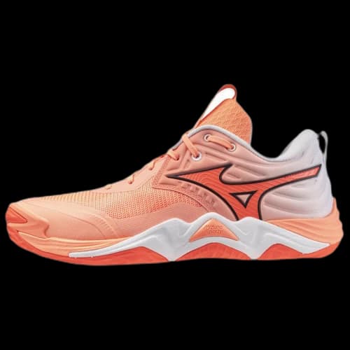 Mizuno WAVE MOMENTUM ELITE Volleyball Shoes Unisex Flamingo Coral/Lava Orange/White