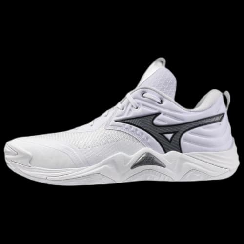Mizuno WAVE MOMENTUM ELITE Volleyball Shoes Unisex White/Metallic Gray/Black