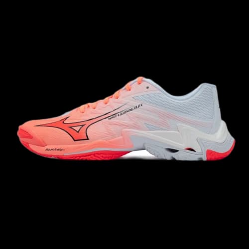 Mizuno Wave Lightning Volleyball Shoes Unisex Low Top Orange/White