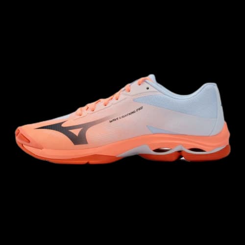 Mizuno Wave Lightning Volleyball Shoes Unisex Low Top Orange/White