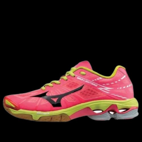 Mizuno Wave Lightning Z Lightweight Wear-resistant Volleyball Shoes Pink Black