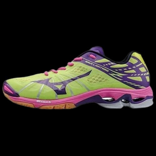 Mizuno Wave Lightning Z Lightweight Wear-resistant Volleyball Shoes Green Purple