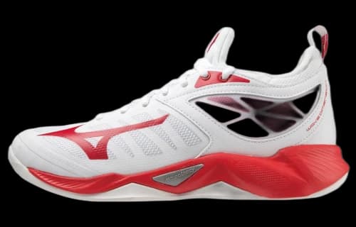 Mizuno Wave Dimension 'White Red'