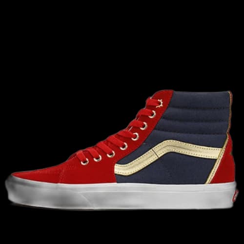 Vans SK8-Hi Marvel Captain Marvel 'Red Blue'