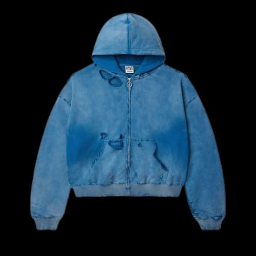Vale Forever Ocean Destroyer Zip Up Hoodie 'Ocean'