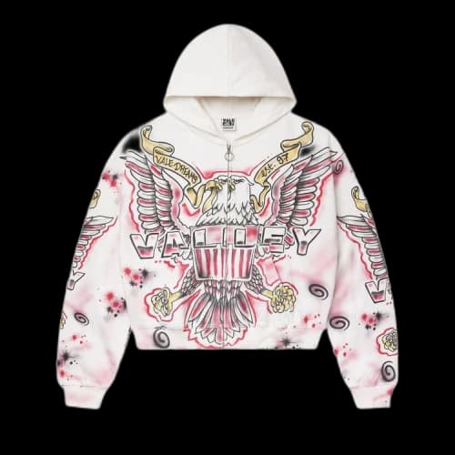 Vale Forever Flag Zip Up 'White'