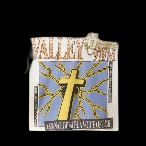 Vale Forever Thunder Cross Bling Tee 'Dirt/White'