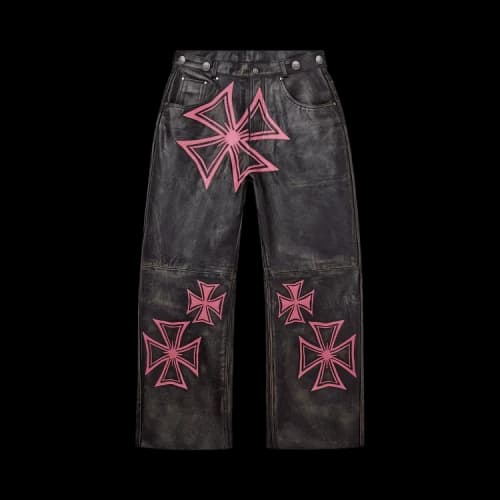 Vale Forever Leather Croxxx Denim 'Black/Pink'
