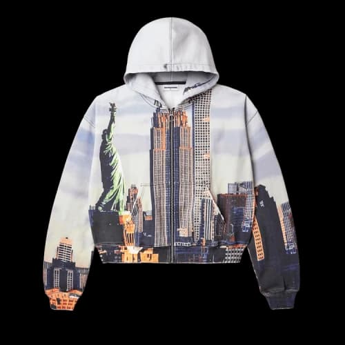 Vale Forever Skyline Zip Up Hoodie 'Nyskyline'
