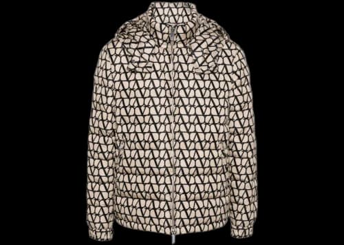 Valentino Toile Iconographe Down Jacket Beige/Black