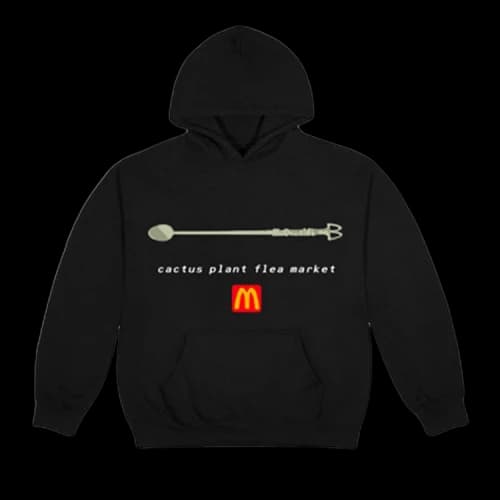 Cactus Plant Flea Market x McDonald's Coffee Stirrer Hoodie 'Black'
