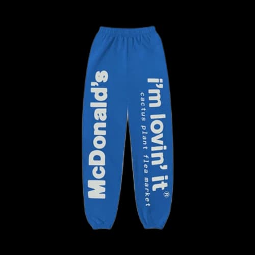 Cactus Plant Flea Market x McDonald's Drive-Thru Blue Sweatpants 'Patient'